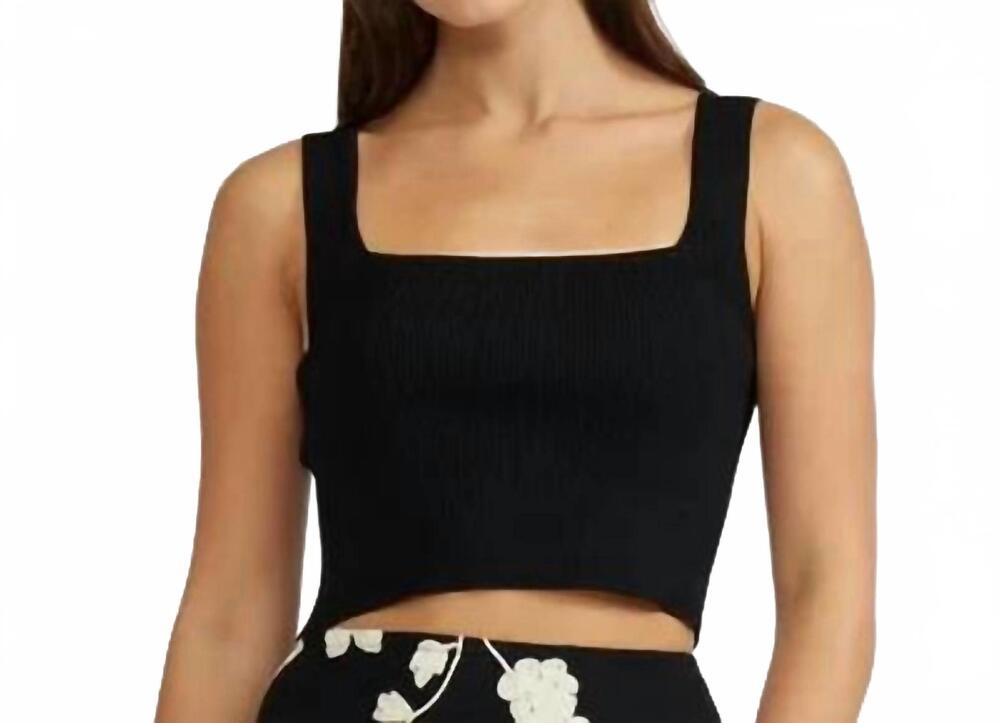 NEW LUCY PARIS baez crop top in black